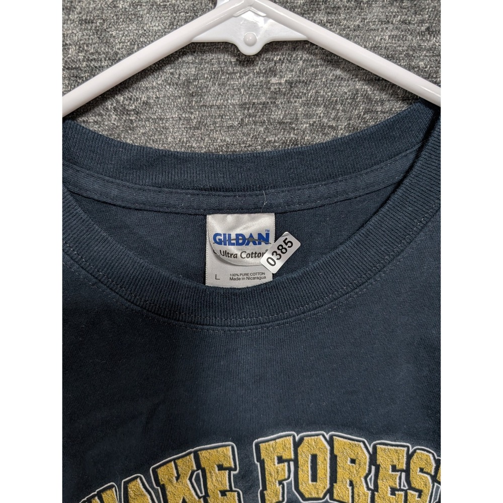 Gildan Wake Forest Football T Shirt Graphic Tee Mens Large - Picture 5 of 6